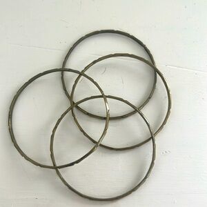 Bangle Bracelets - Gold toned - Set of 4